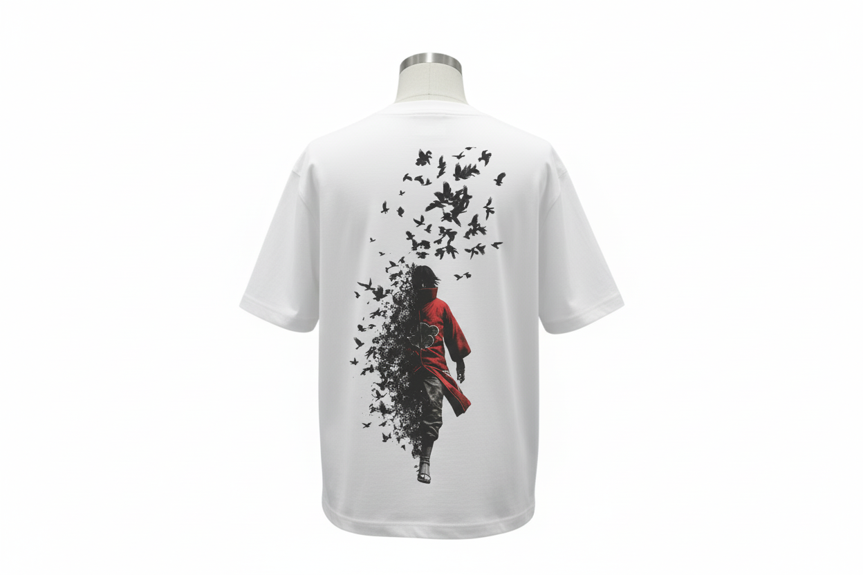 Itachi Printed  Over Sized  Cotton T Shirt